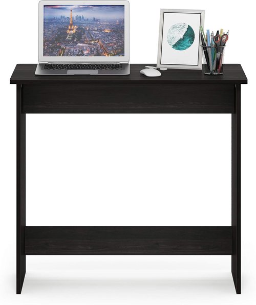 FURINNO Study Table - Simplistic Design in Elegant Espresso Finish | Perfect for Home or Office