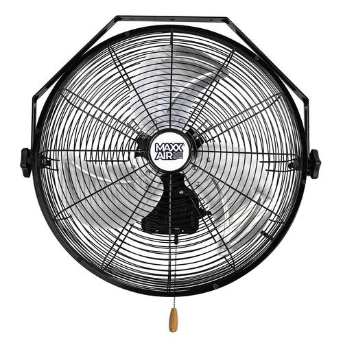 Maxx Air Wall Mount Fan | 18" Commercial Grade Fan for, Garages, Shop, Barns and Patios for Indoor Use | Easy Operation and Powerful 1,450 CFM | Residential Wall Mount