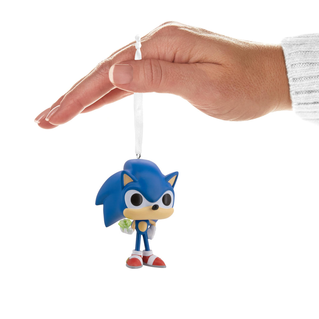Hallmark Sonic The Hedgehog with Emerald Funko POP! Christmas Ornament, Pop Culture Gifts