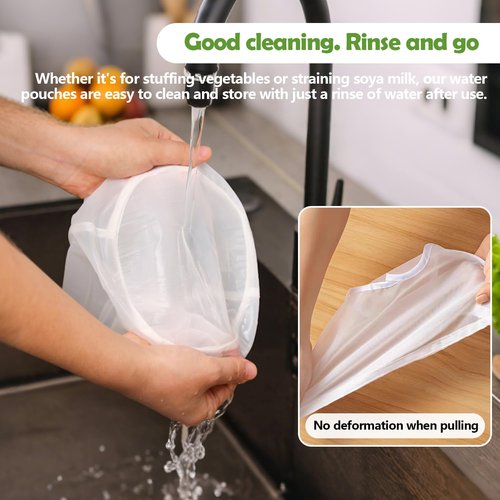 Slodki Cheese Cloth Bag For Straining, Nut Milk Bag - Reusable Straining Bags For Nut Milk, Soy Milk, Dumpling Fillings, And More