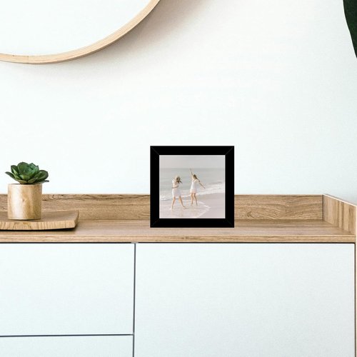 JCJMY 12-Pack 4x4 Picture Frames - Lightweight Collage Wall Decor for Photos | Black Set