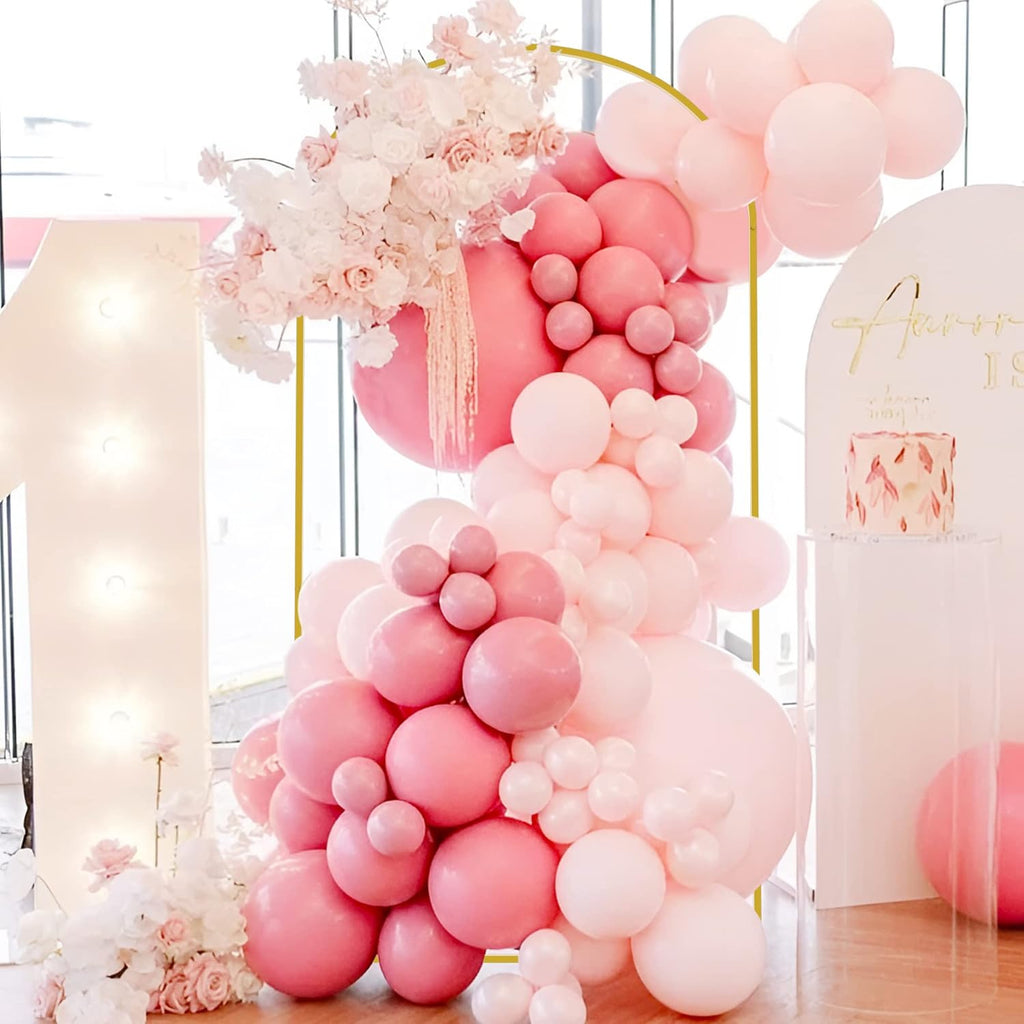 Wokceer Wedding Arch Backdrop Stand - 7.2 FT Metal Arch with Cover for Ceremonies & Events