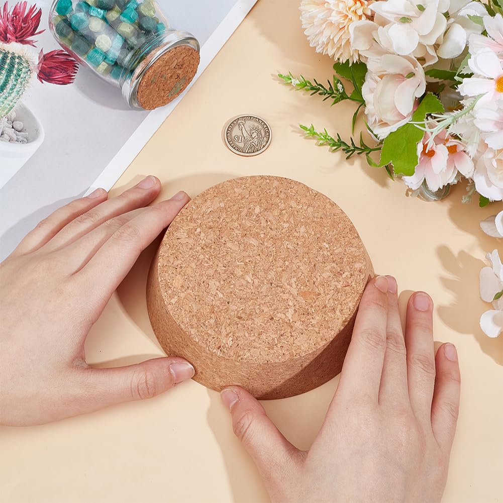 OLYCRAFT Large Cork Stoppers 4.1~4.7 Inch Cork Bottle Stoppers Tapered Corks Plugs Corks Canning Jar Lids Wood Tapered Plugs Wooden Taper Stopper for Kitchen Wedding Favor Canning