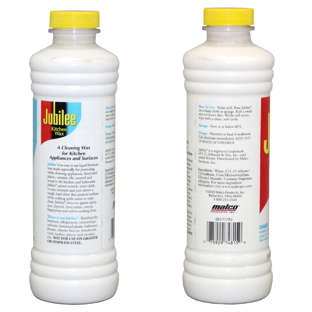 Jubilee Kitchen Wax (2-Pack) - Ultimate Kitchen Cleaner for Countertops, Appliances, and Cabinets/Clean & Shiny Surfaces/Easy-to-Use/Use for Countertops, Sinks, Tables, Tiles & More (524815)