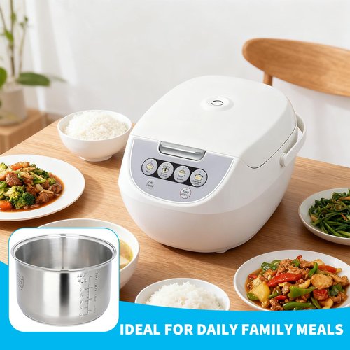 Rice Cooker 10 Cup Inner Pot Compatible with Tiger JBV-A18U,Non-Stick 304 Stainless Steel,Rice Cooker Rplacement Pot,Dishwasher Safe