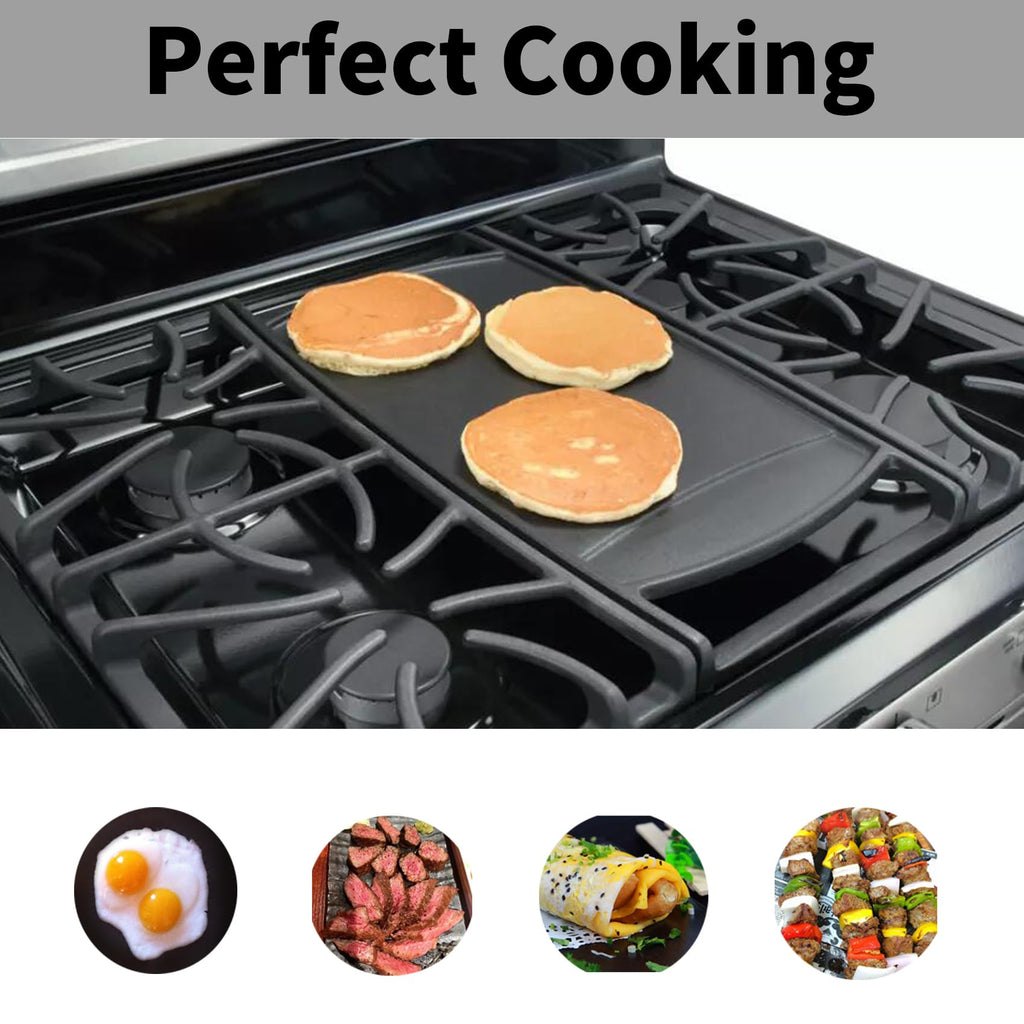 Allstare 316499900 Griddle Replacement for Frigidaire Stove Top Parts Cast Iron Center Griddle Plate 18.8" x 9.3'' BGGF3042KFC FGGF3054MFC Frigidaire Gas Range Parts Flat Top Pan 1 Pack