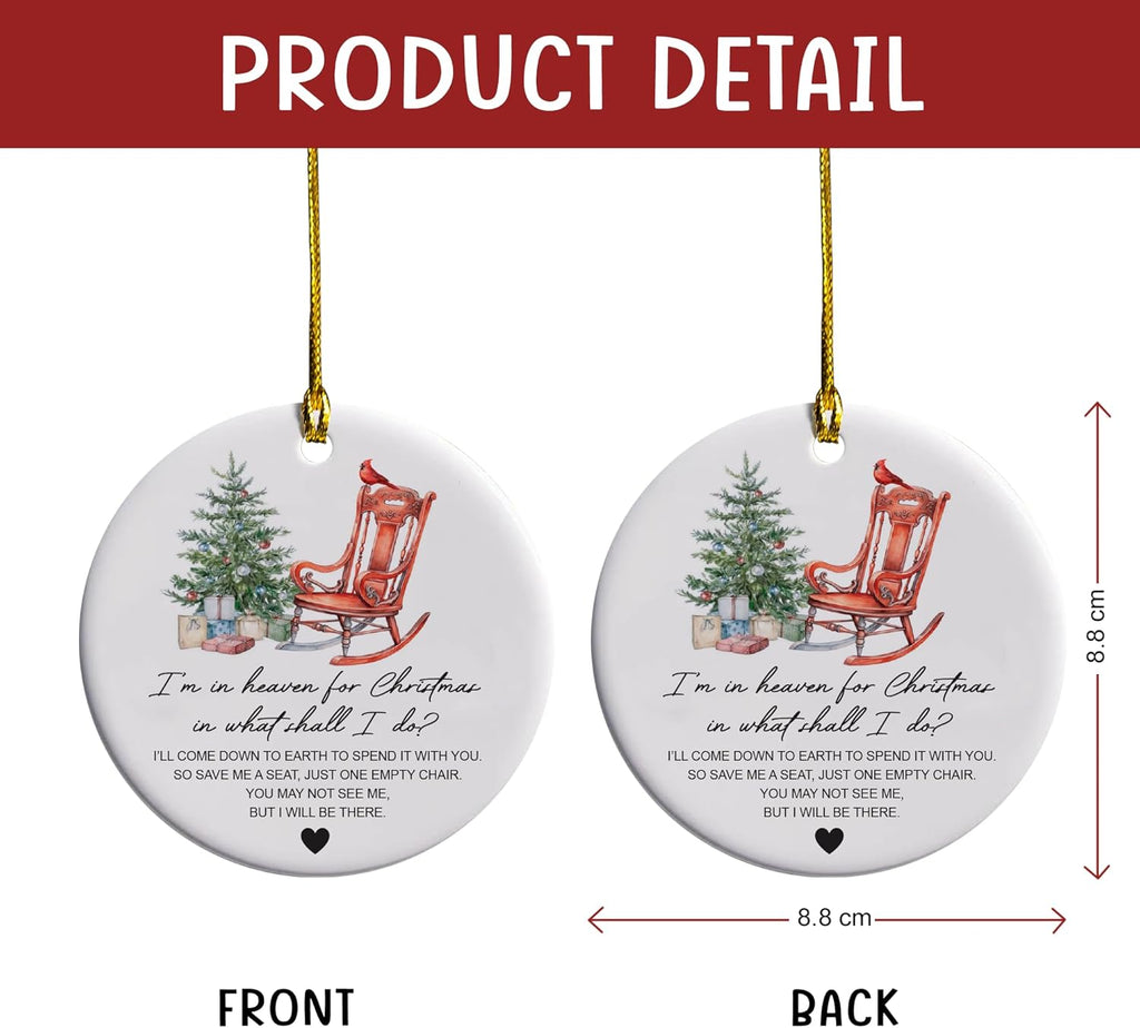 Regine Switzerland Memorial Ornaments - Heartfelt Remembrance Gifts for Loved Ones | Christmas in Heaven Design