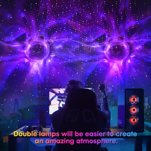Robot Galaxy Lights Projector, APP Control Star Projector Nebula Light with Remote - Galaxy Star Night Light for Bedroom with Timer and White Noise Kids Adult Gifts for Christmas Birthdays