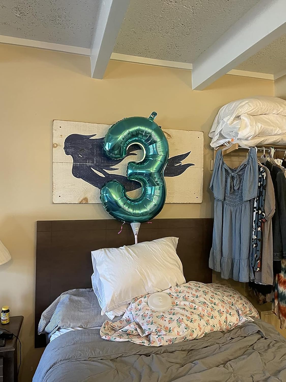 40 Inch Blue-Green Number 9 Balloon - Perfect for Birthday Parties, Engagements & Graduations