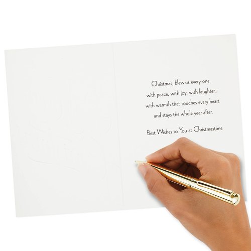 Hallmark Boxed Christmas Cards, Elegant Flowers (16 Cards and 17 Envelopes)