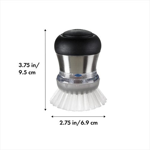 OXO Steel Soap Dispensing Palm Brush