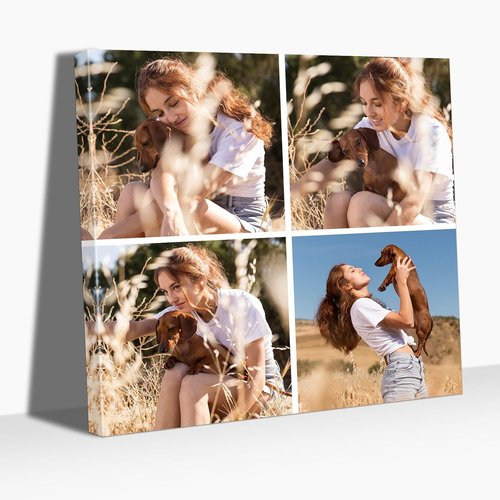 Collage Canvas Prints - Custom 4 Image Wall Art | Personalized Gifts for Weddings, Babies, and Pets