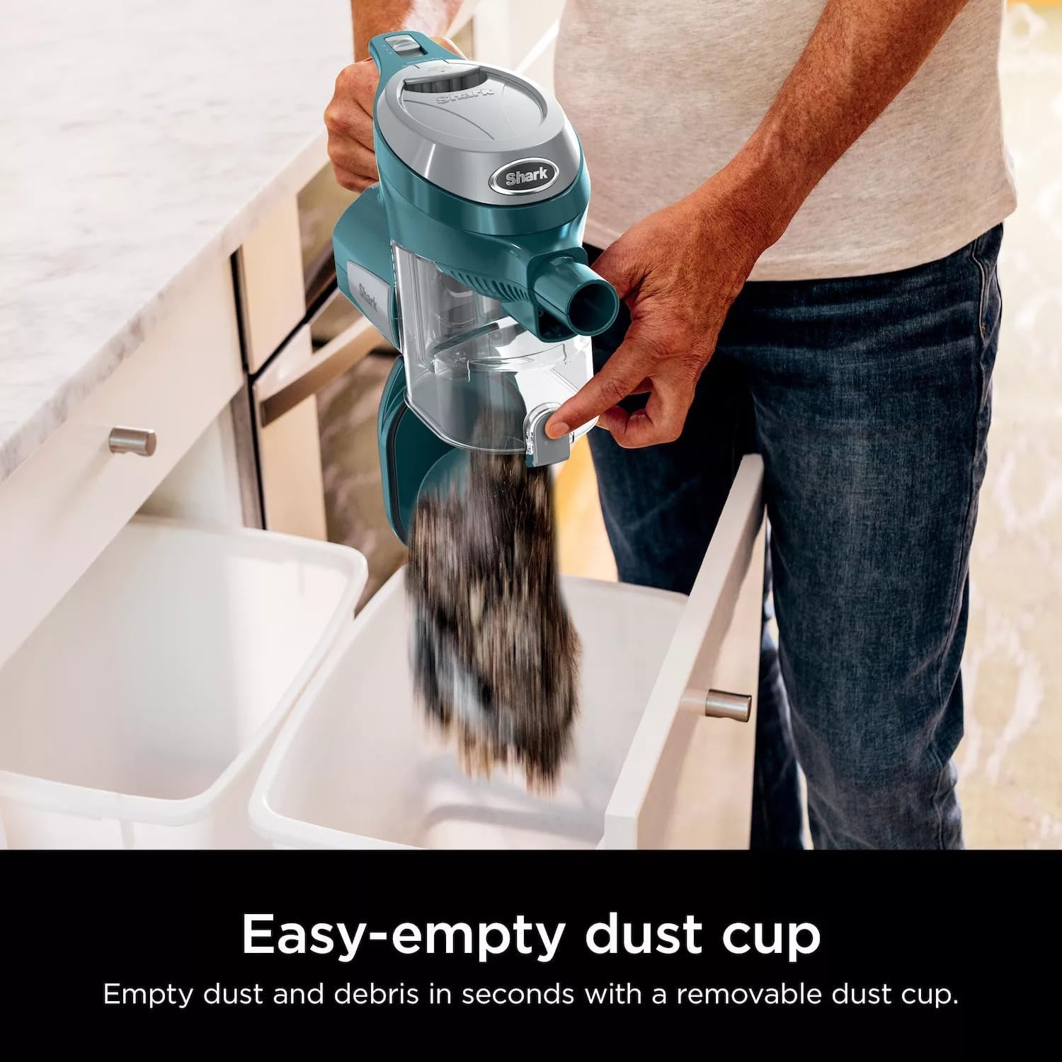 Shark CS112 Rocket Corded Stick Vacuum - Lightweight, Bagless Design for Carpet & Hard Floors - Green