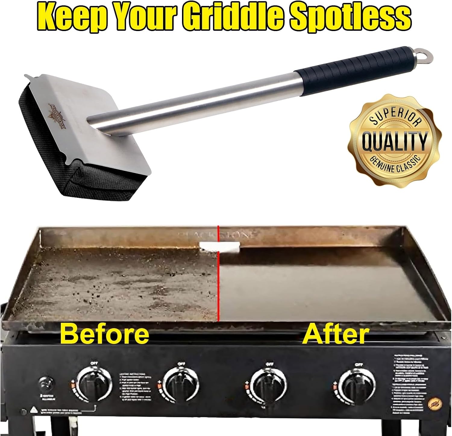 XUDAKAIXIN Grill Brush - Bristle-Free Steam Cleaner for Outdoor BBQ | Ultra Safe & Efficient Cleaning Tool