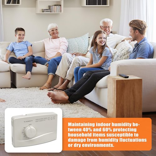4655 Wall Mounted Humidifier Control Humidistat, Manual Humidistat Digital, Fit For April-Aire Whole House Humidifier, 24VAC