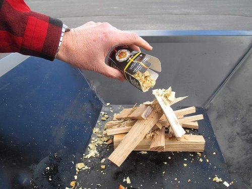 LIGHTNIN'FLAME Firestarter - All Natural Food Safe. 3 qts ignites 48 Fires