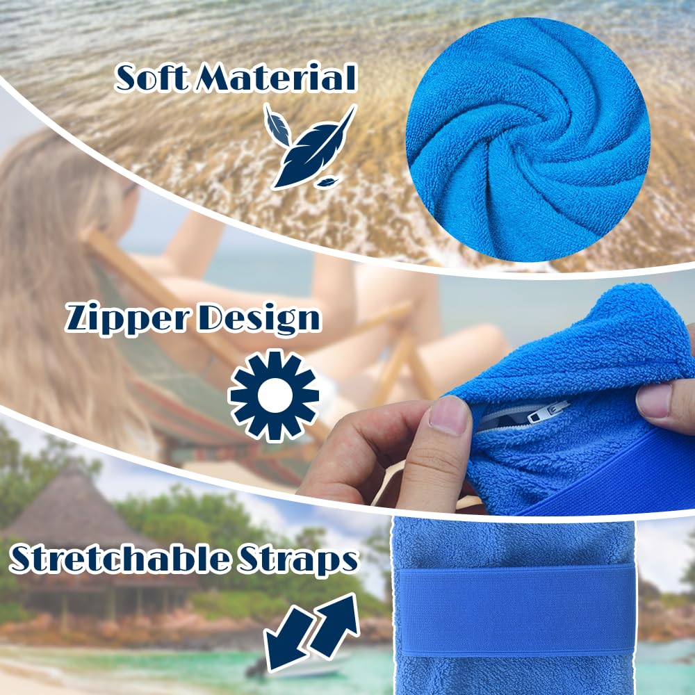 iselyn 4Packs Sand Remover for Beach, Talc-Free Sand Removal Bags for Adults & Kids, Skin-Friendly Sand Off Bags Beach Vacation Camping Essentials