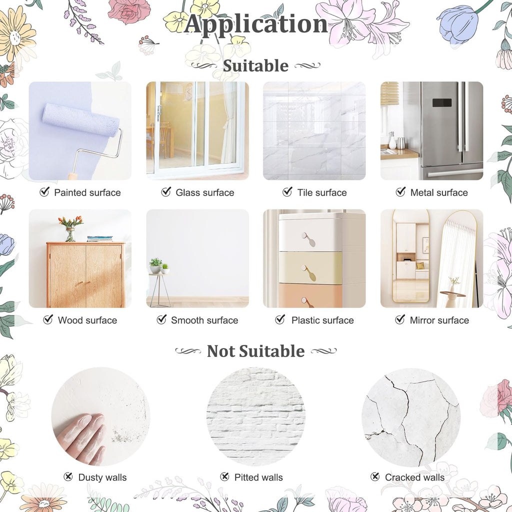 Pink Cartoon Animal Wall Decals, Bear Squirrel Rabbit Holding Flowers Flying Wall Stickers Peel and Stick Wall Decal Self Adhesive Wall Art Sticker for Girls Baby Nursery Kids Room Home Decor