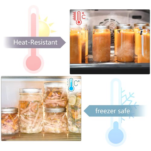 52Pcs Regular Mouth Canining Lid (70 MM/2.76 In), Split-Type Metal Canning Jar Lids for Ball Kerr Jar, Food Grade Material, 100% Fit & Airtight for Regular Mouth Mason Jar Lids