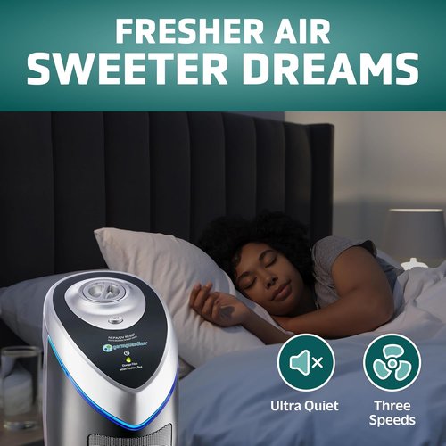 GermGuardian 4-in-1 HEPA Air Purifier - Large Room Coverage Up to 743 Sq. Ft. | UV-C Light & Odor Reduction