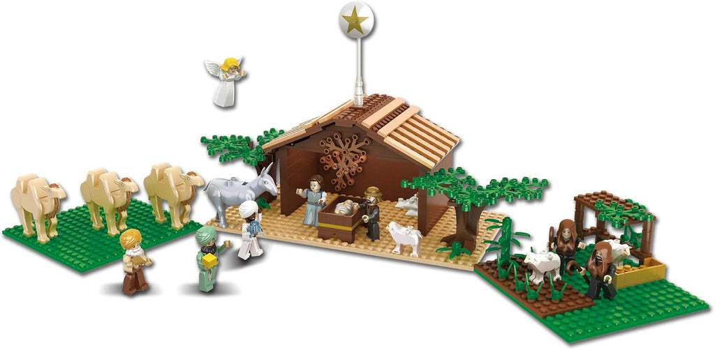 Ultimate Play Set - Large Indoor Nativity Scene with 15 Characters & Trees | Perfect Christmas Gift for Kids
