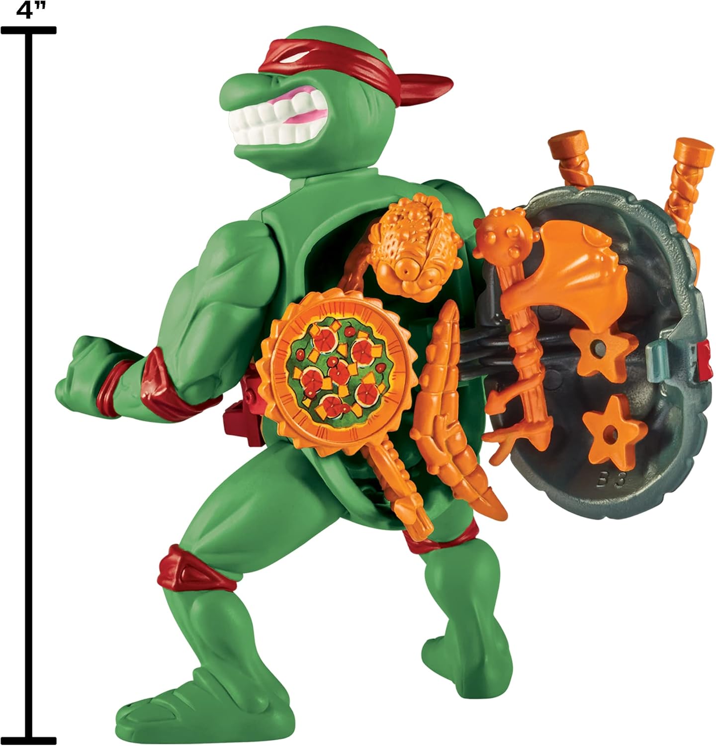 Playmates Toys Teenage Mutant Ninja Turtles Raphael 4” Classic Storage Shell Action Figure