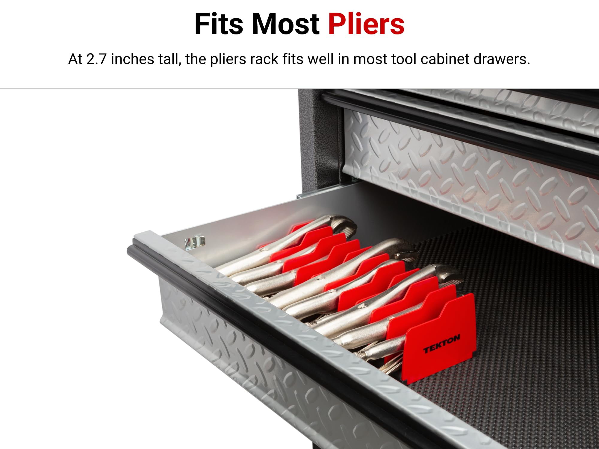 TEKTON 10-Tool Pliers Organizer Rack | ORG41210 | Made in USA