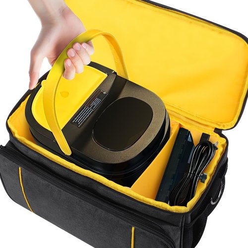 ZIORS Storage Bag Compatible with Gautye Handheld Steam Cleaner, Carrying Case with Removable Shoulder Strap Portable Steam Cleaner Storage Organizer with Extra Pockets, Bag Only