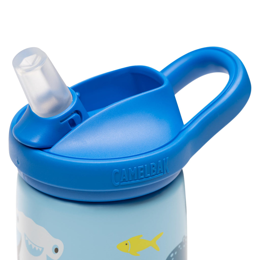 Camelbak Eddy+ Kids 12oz Insulated Stainless Steel Water Bottle for School and Everyday Use, Sharks and Friends
