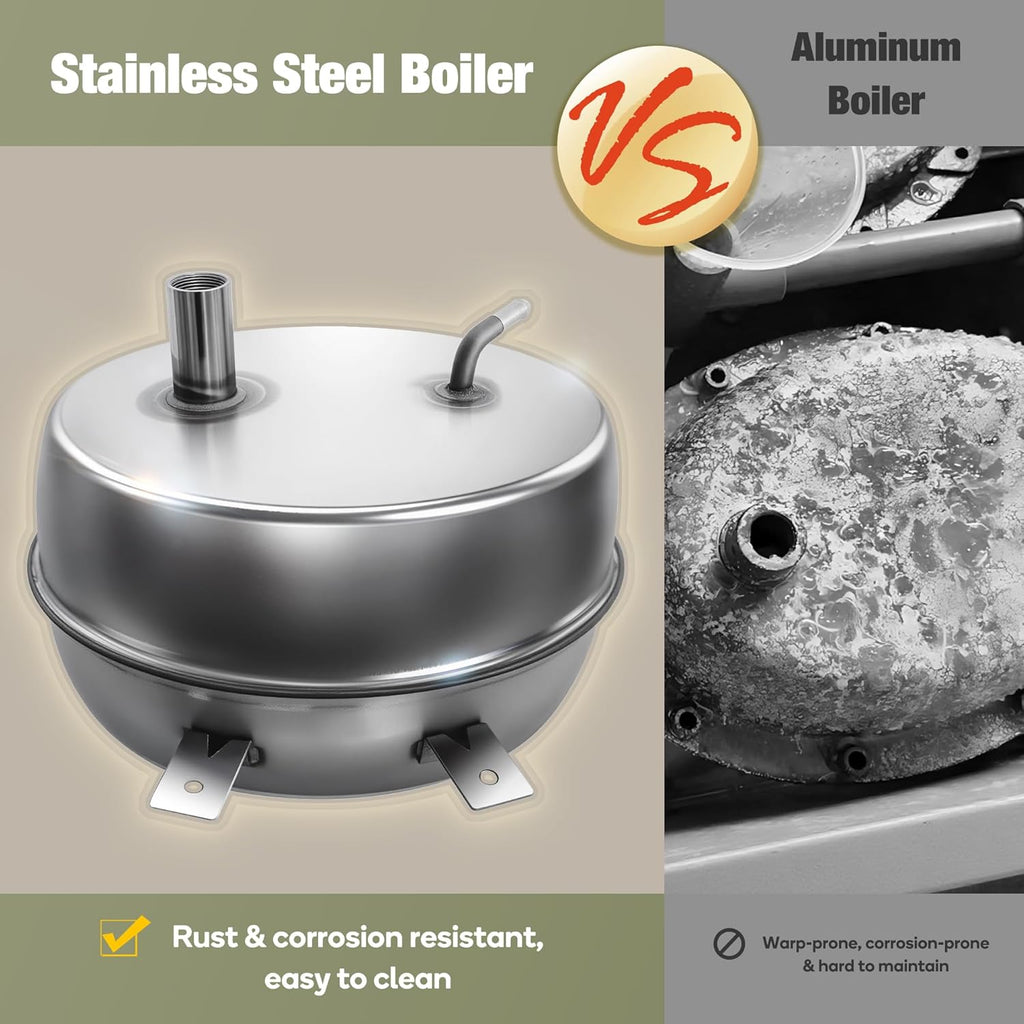 Newbealer Heavy-Duty Steam Cleaner - Multi-Purpose Steamer with 20 Accessories | Stainless Steel Boiler, Max 5 Bar