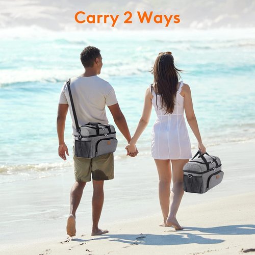 Lifewit Insulated Cooler Bag - Lightweight Portable Soft-Sided Ice Chest for 32/48 Cans | Ideal for Camping & Beach Trips
