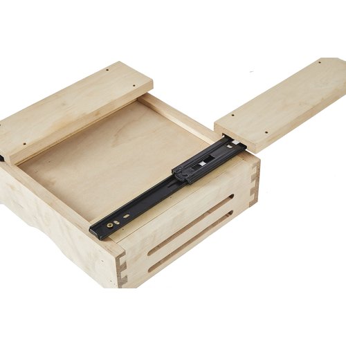 CabinetRTA Wood Pull Out Spice Rack Organizer for Cabinet – 12"(W) x 10"(D) x 4"(H) for Upper Kitchen Cabinets and Pantry Closet, for Spices, Sauces, Canned Food etc…