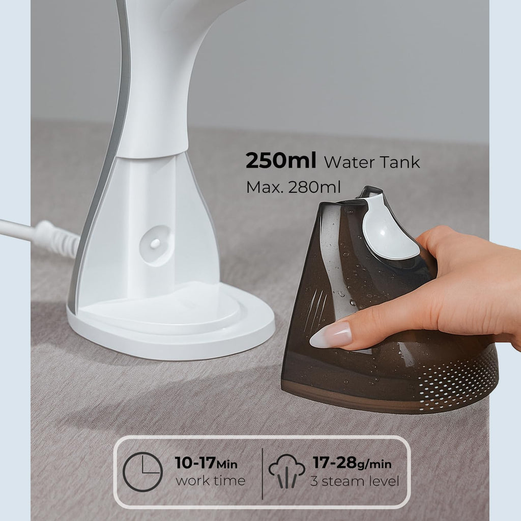 Skiennix Steamer for Clothes - 1500W Portable 2-in-1 Iron with 3 Steam Settings & Ceramic Soleplate