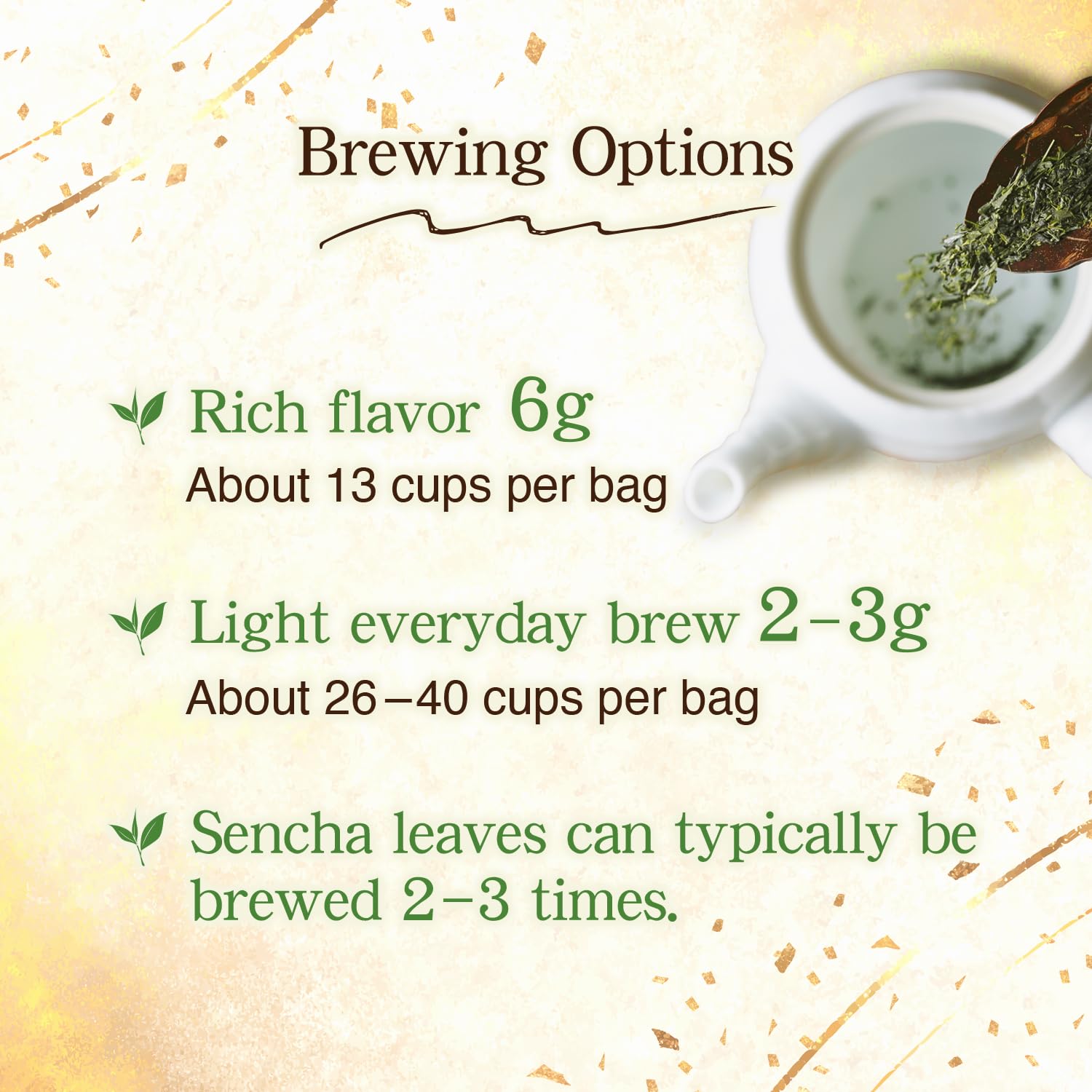 Sencha Green Tea – Organic Japanese Green Tea Loose Leaf, 80g Organic Loose Leaf by HAJIME