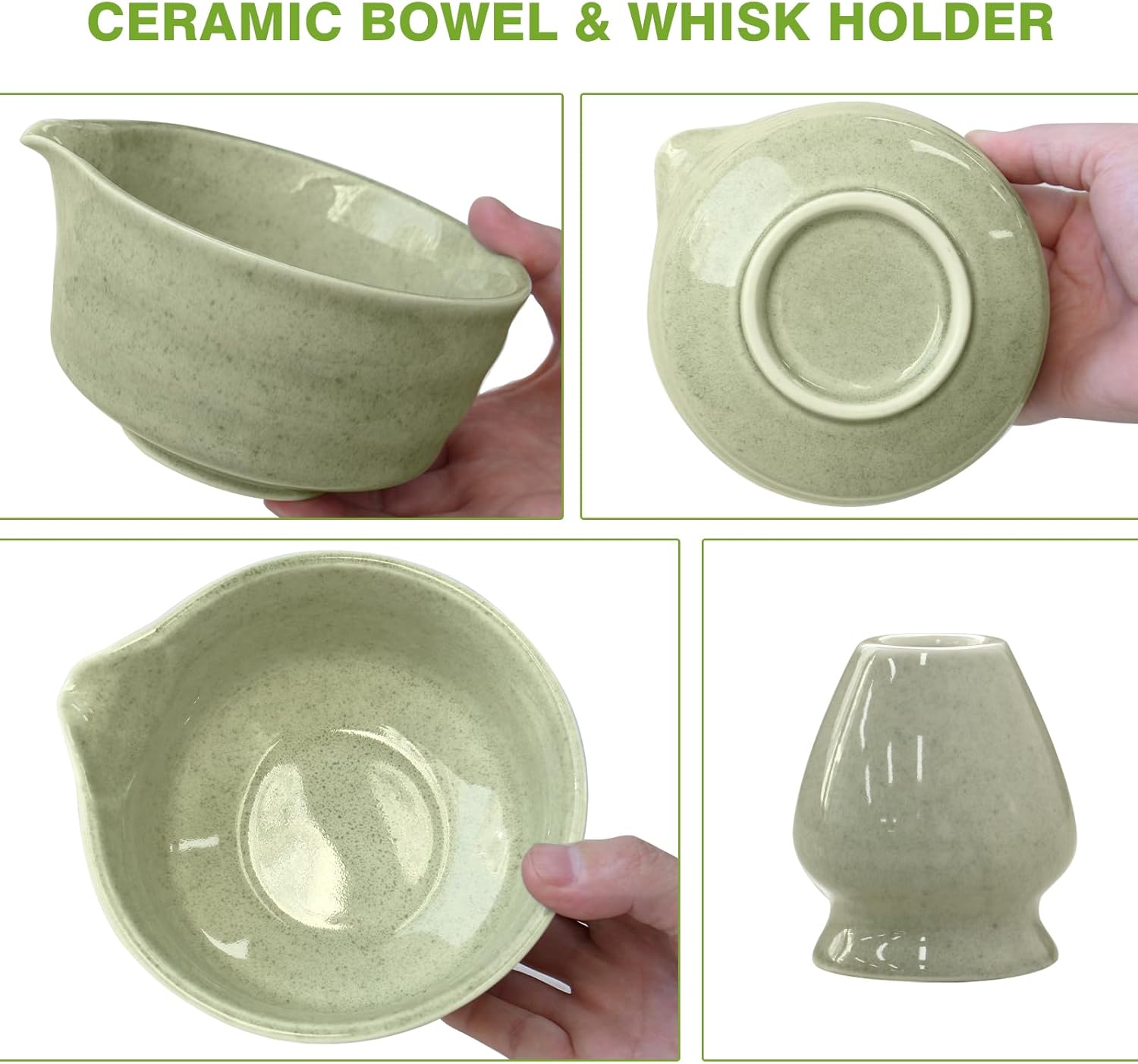 Matcha Whisk Set - Premium Ceremonial Grade Matcha Kit with Bamboo Whisk, Bowl, Scoop & Sifter