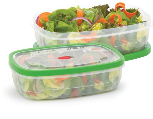 GoodCook FlexTrim Food Storage Container Set, BPA Free with Vent Lid, 1.8 &1 Gallon Capacity