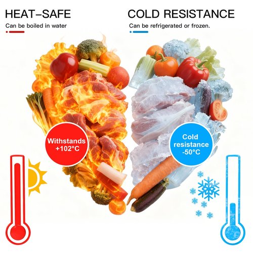 MegaWise 5 Rolls of Vacuum Sealer Machine Bags, 8 inch wide and 21.6 Feet Long for Megawise & other brand vacuum Perfect for Meal Prep and Sous Vide Cooking