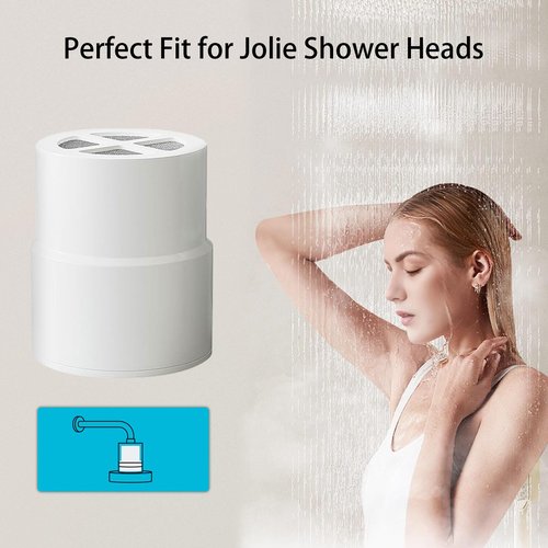 2 packs Replacement Filter Compatible For JOLIE shower filter head for Hard Water, Heavy Metals, Chlorine and Harmful Substance