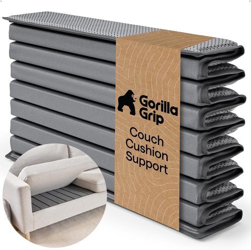 GORILLA GRIP Couch Cushion Support Board - Heavy Duty Fix for Sagging Sofas | 21.5 x 54 Inches, Grey