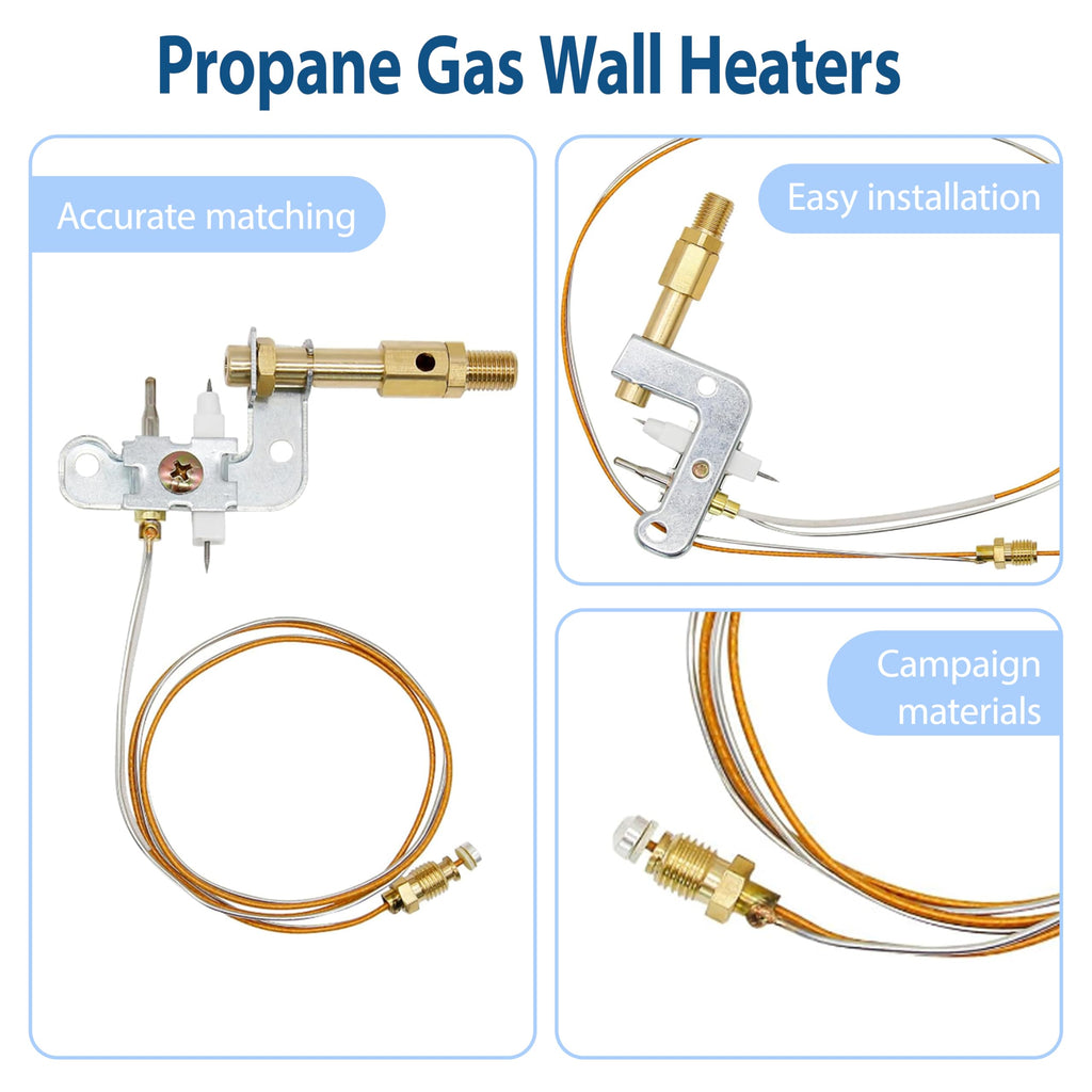 ActyGo Replacement Vent Free Propane Gas Wall Heaters Pilot ODS 120630-02 fits Vanguard Comfort Flame Glo-Warm Cozy Heat Kozy World Pro Com Desa International etc