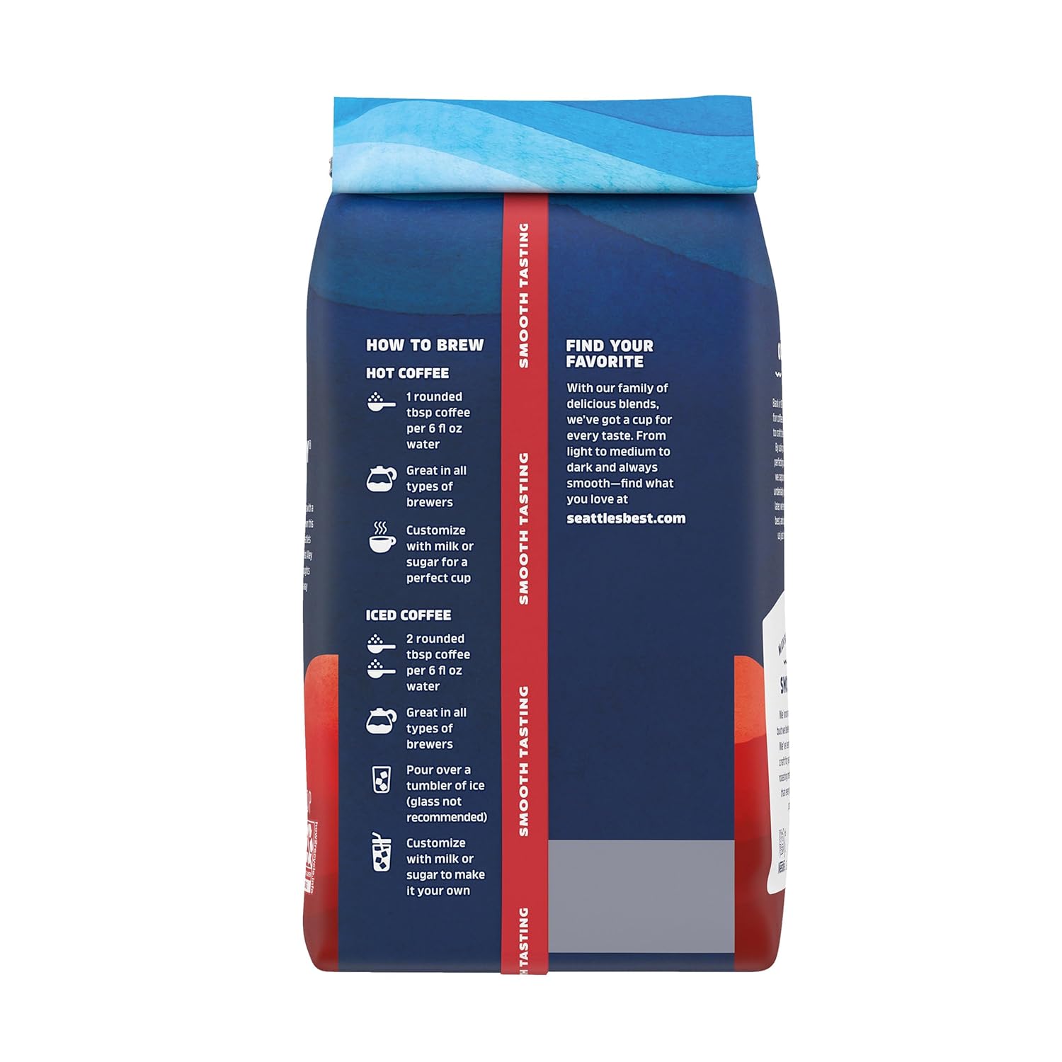 Seattle’s Best Coffee - Dark Roast Ground Coffee | 100% Arabica, 20 oz Bag for Rich Flavor