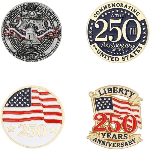 American Independence Day Brooch Pins - Celebrate 250th Anniversary | Perfect Holiday Gift for Men & Women