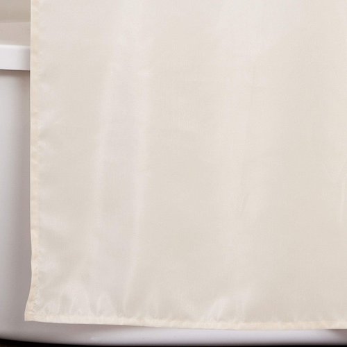 Lush Decor Flower Drops Shower Curtain Single 72" W x 72" L Ivory & Blue - Fabric Shower Curtains for Bathroom - Floral Bathroom Curtain -Bathroom Decor