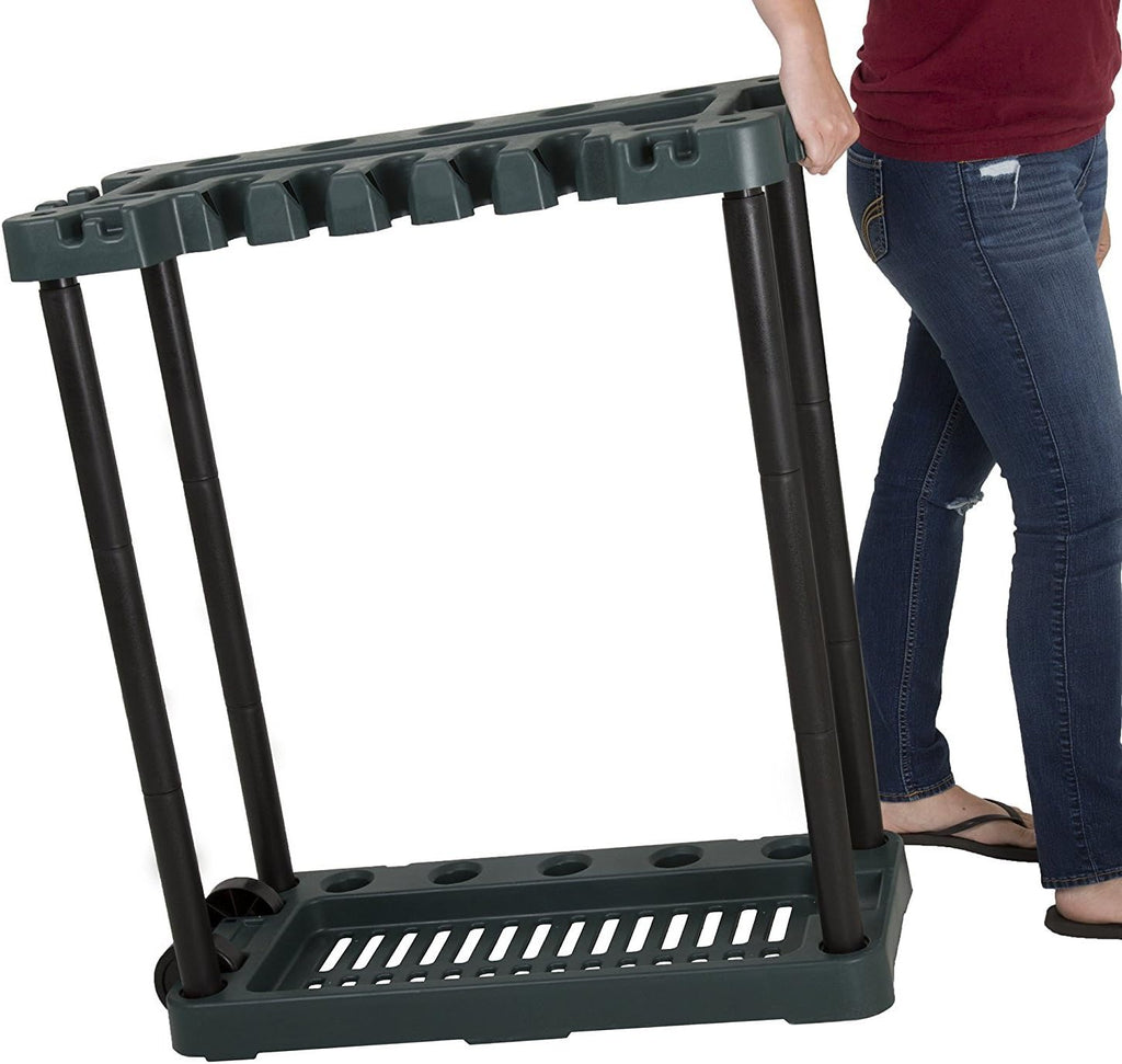 Stalwart Garden Tool Organizer - Utility Rack for 40 Yard Tools | Garage Storage Solution