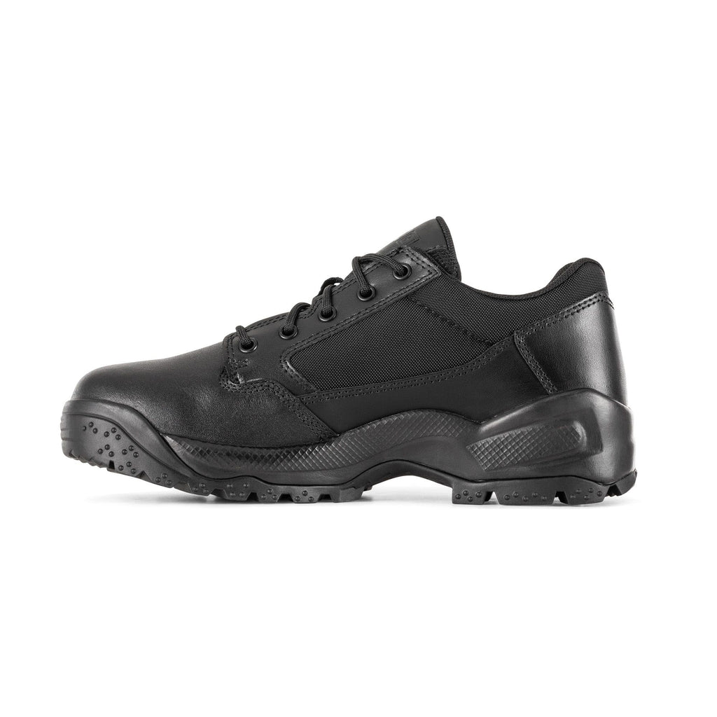 5.11 Tactical Men's ATAC 2.0 Low Shoes - Polished Finish, Shock Mitigation, Superior Grip - Law Enforcement & Military Footwear, Black, 11 Regular, Style 12466