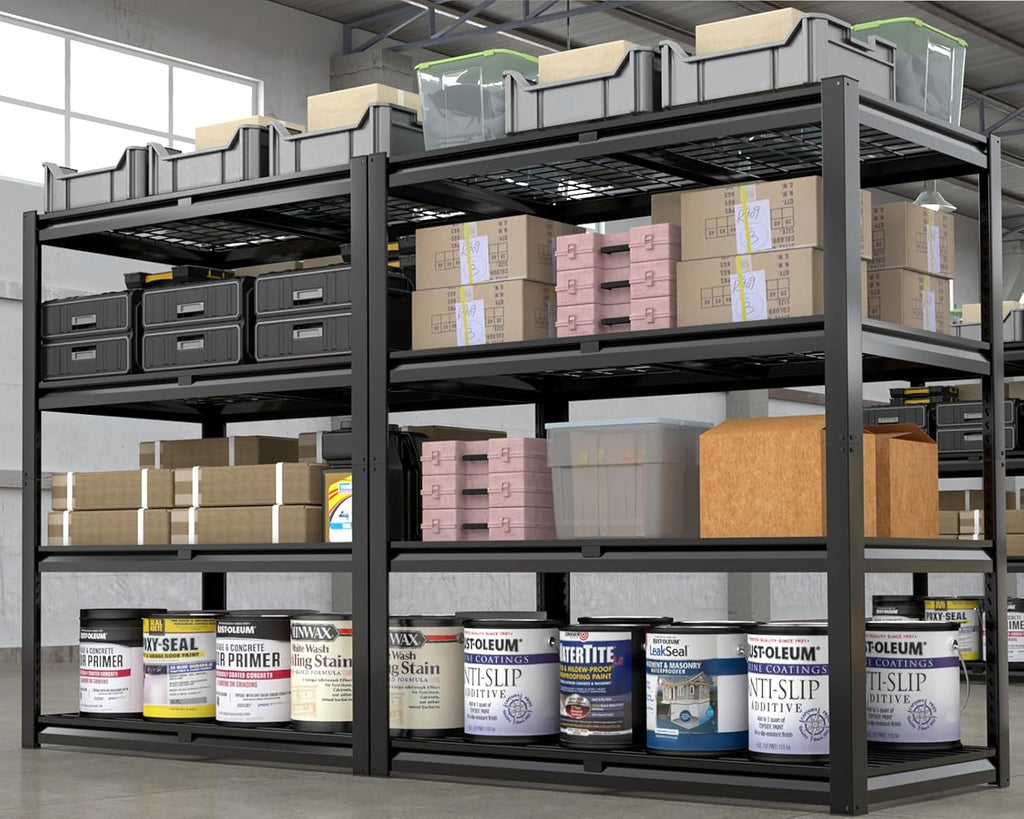 PrimeZone Heavy Duty Garage Shelving - 2200 LBS Capacity | Adjustable 4-Tier Metal Rack 40" W X 20" D X 60" H
