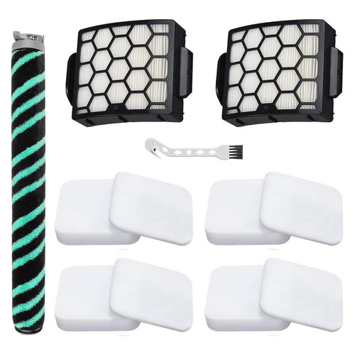 HEPA Filter Brush Roller Accessories Compatible with Shark LA802 Detect Pro Lift-Away Duo Clean Bagless Upright Vacuum Cleaner Replacement Parts XFFK320 XHF320