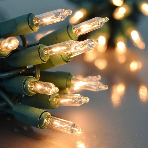 FUNPENY Christmas Lights - 30FT 150 Mini Clear Incandescent String Lights | Warm White for Indoor/Outdoor Decor