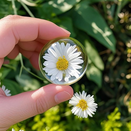 Crystal Dome Magnifying Paperweight Set by 6Pack - 1.6-Inch Clear Convex Lens for Home Decor & Classroom Use