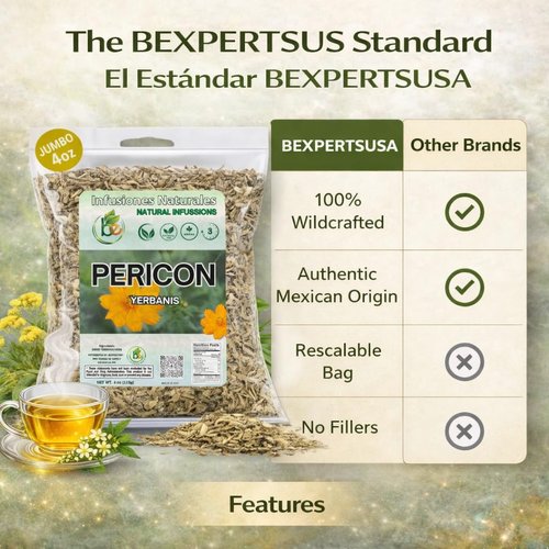 PERICON - Pericon (Yerbanis) Herbal Tea 4 oz, 100% All Natural Fresh Tea- vegan-raw